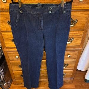 Talbots Dark Blue Cropped Jeans
